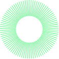 Decorative radial pattern